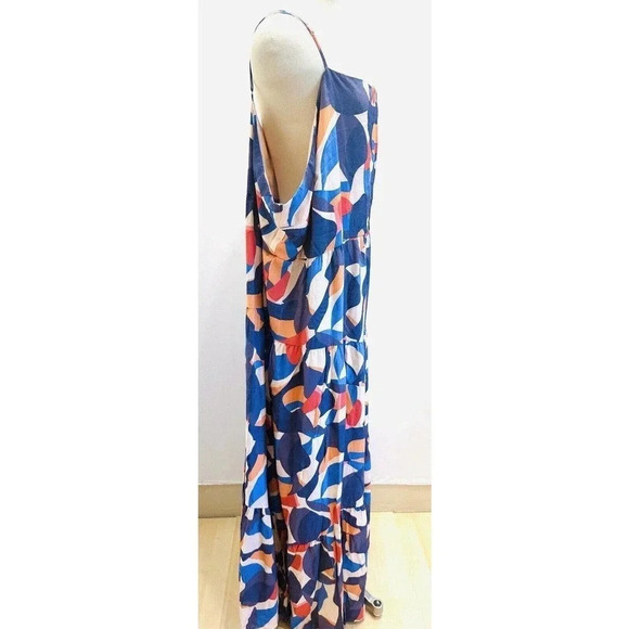 NWT NINE WEST Women Sleeveless Full Length Adjustable Straps Maxi Dress Size 4X - Picture 10 of 13